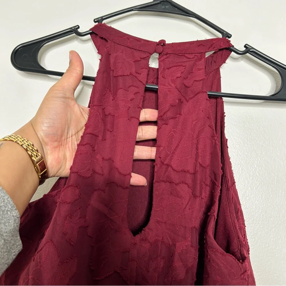 Lulu's Rich Red Halter Jumpsuit - Picture 10 of 10
